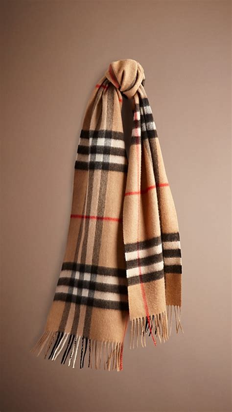 burberry camel check scarf|Burberry b 135 cashmere scarf.